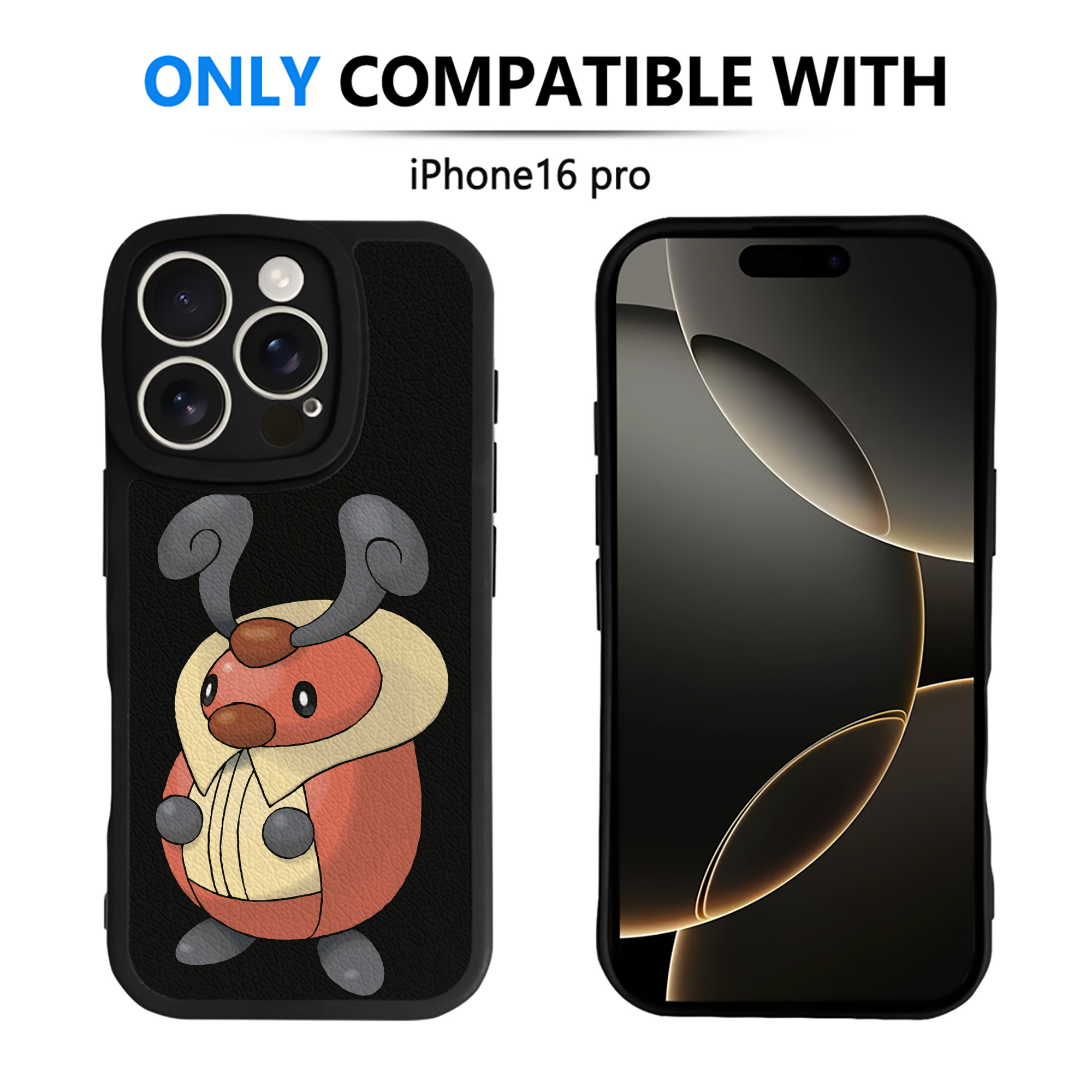 （画像用） ポケットモンスター Pokémon 【iPhone 16シリーズ対応】シリコンスマホケース（レザー調） 材質：シリコン